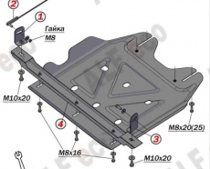 Защита Alfeco для РК Mitsubishi L200 V 2015-2021